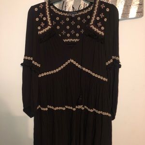 Black American eagle dress